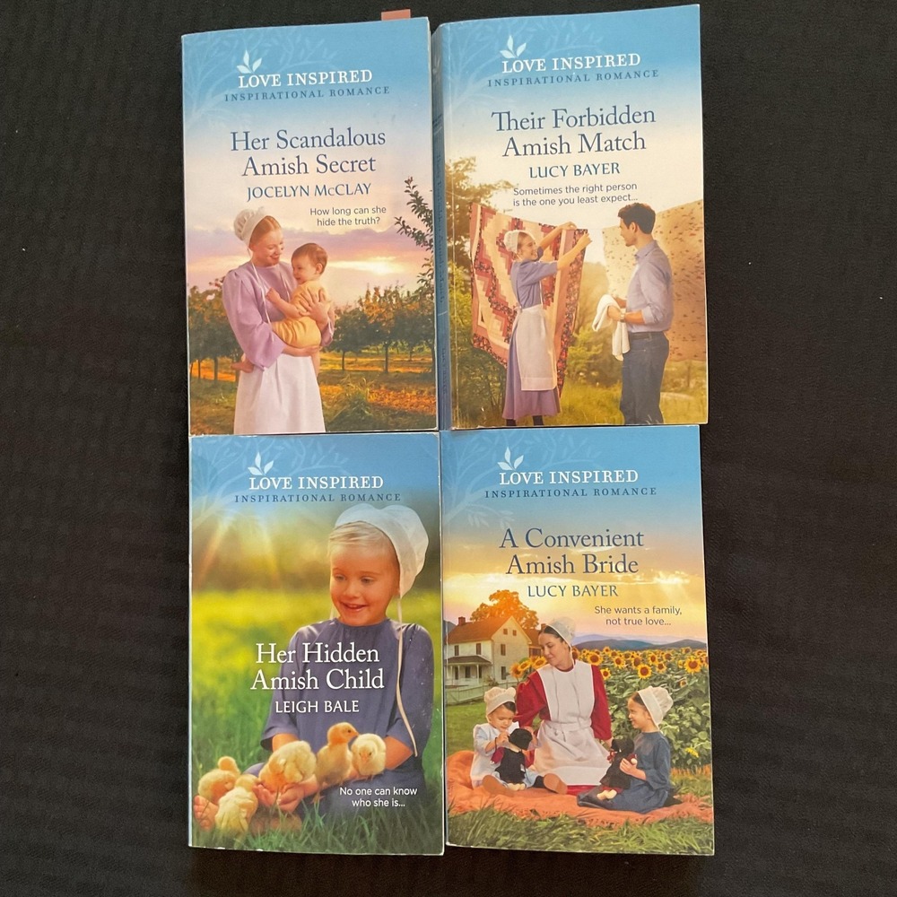 Love Inspired Amish Romance Lot 4 Books Softcover Inspirational‎ Fiction Bundle